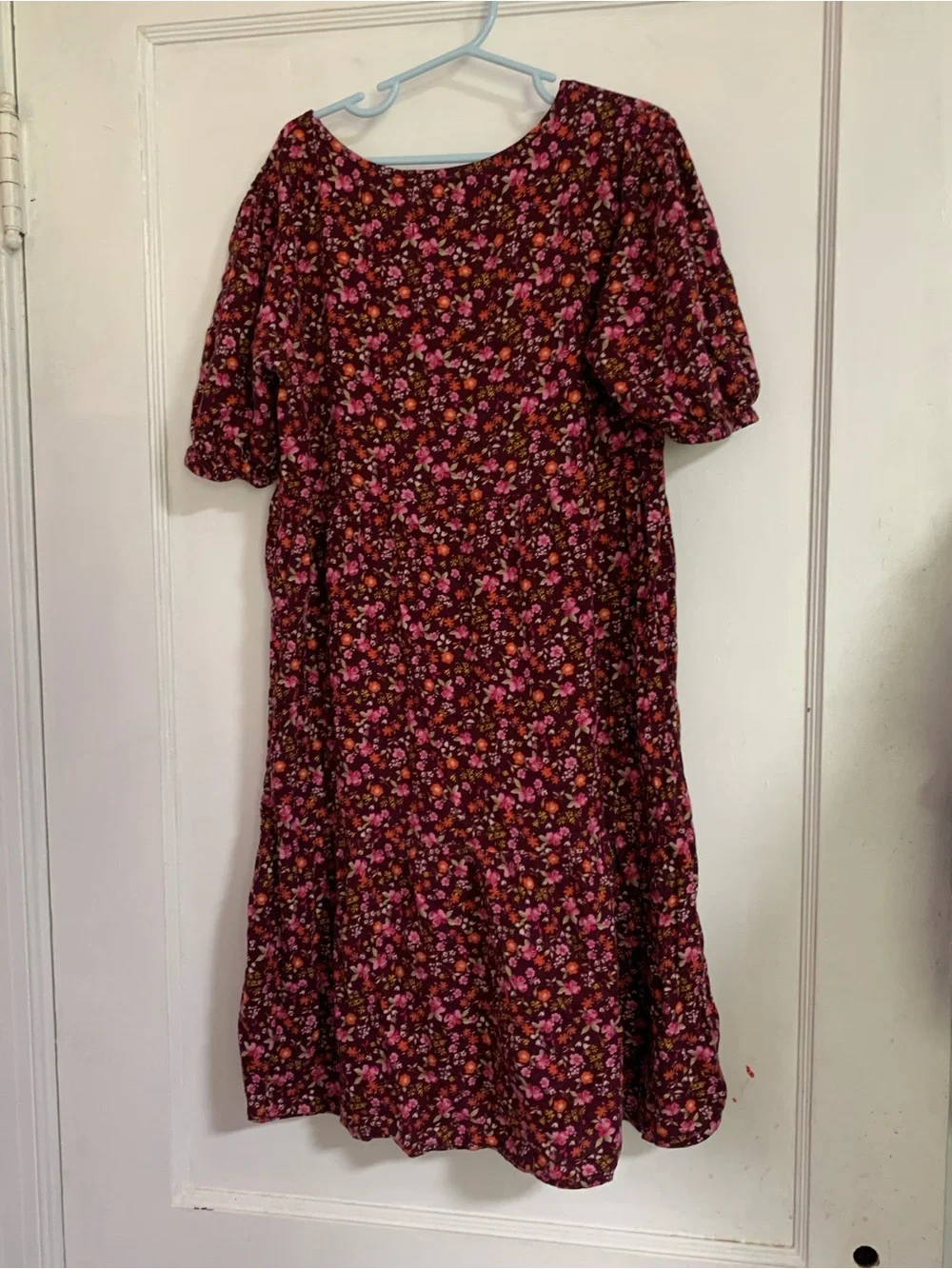 Old Navy Floral Button-Down Dress Girls Size XL (14-16) Side Pocket